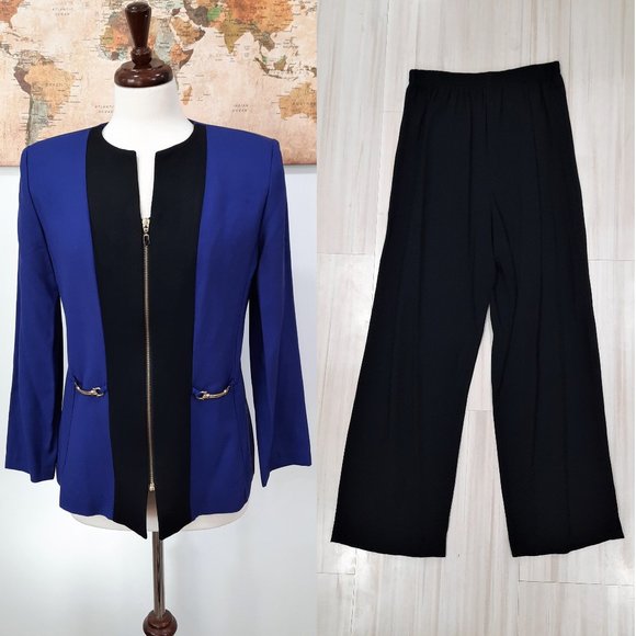 Vintage Jackets & Blazers - Vtg 80s power pants suit - Jessica Howard brand